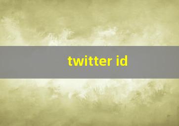 twitter id